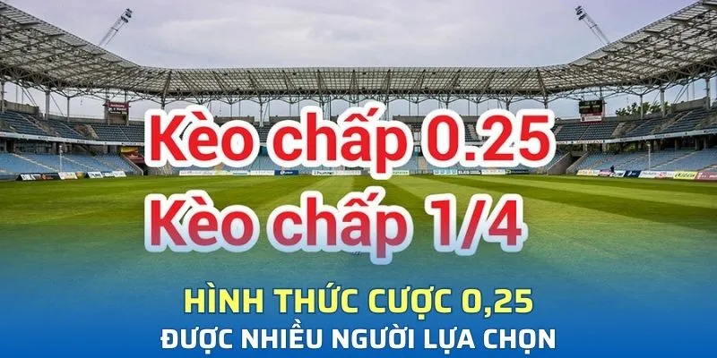 Hình thức cược 0,25 được nhiều người lựa chọn