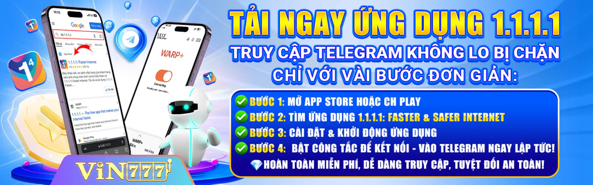 Tải App Vin777 Không lo chặn